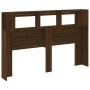 Cabecero LED madera ingeniería marrón roble 160x18,5x103,5 cm de , Cabeceros y pies de cama - Ref: Foro24-837357, Precio: 93,...