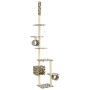 Katzenkratzbaum mit Sisalstämmen, beige Fußabdrücke, 260 cm von vidaXL, Katzenmöbel - Ref: Foro24-170535, Preis: 80,85 €, Rab...