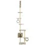 Katzenkratzbaum mit Sisalstämmen, beige Fußabdrücke, 260 cm von vidaXL, Katzenmöbel - Ref: Foro24-170535, Preis: 79,62 €, Rab...