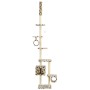 Katzenkratzbaum mit Sisalstämmen, beige Fußabdrücke, 260 cm von vidaXL, Katzenmöbel - Ref: Foro24-170535, Preis: 80,85 €, Rab...