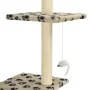 Katzenkratzbaum mit Sisalstämmen, beige Fußabdrücke, 260 cm von vidaXL, Katzenmöbel - Ref: Foro24-170535, Preis: 79,62 €, Rab...