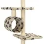 Katzenkratzbaum mit Sisalstämmen, beige Fußabdrücke, 260 cm von vidaXL, Katzenmöbel - Ref: Foro24-170535, Preis: 79,62 €, Rab...
