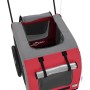Haustier-Fahrradanhänger, Eisen-Oxford-Stoff, Rot, Grau von , Kinderwagen für Haustiere - Ref: Foro24-93852, Preis: 108,59 €,...