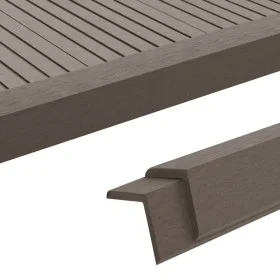 5 units of dark brown 170 cm WPC angular moldings by vidaXL, Floors and carpets - Ref: Foro24-45022, Price: 46,52 €, Discount: %