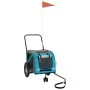 Haustier-Fahrradanhänger, Eisen-Oxford-Stoff, Blau, Schwarz von , Kinderwagen für Haustiere - Ref: Foro24-93890, Preis: 103,2...