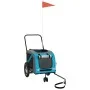 Haustier-Fahrradanhänger, Eisen-Oxford-Stoff, Blau, Schwarz von , Kinderwagen für Haustiere - Ref: Foro24-93890, Preis: 103,2...