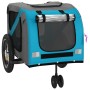 Haustier-Fahrradanhänger, Eisen-Oxford-Stoff, Blau, Schwarz von , Kinderwagen für Haustiere - Ref: Foro24-93890, Preis: 107,5...