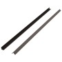 Molduras angulares 5 uds WPC marrón oscuro 170 cm