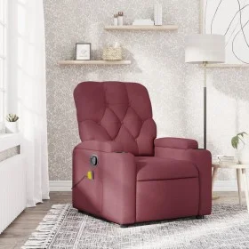 Red wine fabric reclining massage chair by , Armchairs - Ref: Foro24-372494, Price: 211,31 €, Discount: %