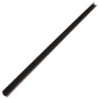 Molduras angulares 5 uds WPC marrón oscuro 170 cm