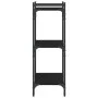 Bookcase with 3 shelves black engineered wood 60x30x86 cm by , Bookcases and shelves - Ref: Foro24-837647, Price: 41,79 €, Di...
