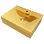 Waschbecken mit Überlauf 60x46x16 cm Keramik Gold von vidaXL, Sinkt - Ref: Foro24-143503, Preis: 140,35 €, Rabatt: %