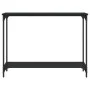 Black engineered wood console table 101x30.5x75 cm by , Side tables - Ref: Foro24-837702, Price: 39,94 €, Discount: %