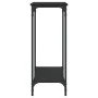 Black engineered wood console table 101x30.5x75 cm by , Side tables - Ref: Foro24-837702, Price: 39,94 €, Discount: %