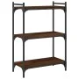 Bookcase with 3 shelves engineered wood oak brown 60x30x86 cm by , Bookcases and shelves - Ref: Foro24-837651, Price: 41,93 €...