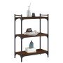 Bookcase with 3 shelves engineered wood oak brown 60x30x86 cm by , Bookcases and shelves - Ref: Foro24-837651, Price: 42,45 €...