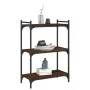Bookcase with 3 shelves engineered wood oak brown 60x30x86 cm by , Bookcases and shelves - Ref: Foro24-837651, Price: 41,93 €...