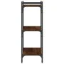 Bookcase with 3 shelves engineered wood oak brown 60x30x86 cm by , Bookcases and shelves - Ref: Foro24-837651, Price: 41,93 €...