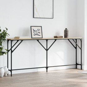 Konsolentisch aus Sonoma-Eichenholzwerkstoff, 180 x 23 x 75 cm von , Seitentische - Ref: Foro24-837768, Preis: 56,16 €, Rabat...