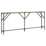 Sonoma oak engineered wood console table 180x23x75 cm by , Side tables - Ref: Foro24-837768, Price: 55,02 €, Discount: %