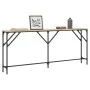 Sonoma oak engineered wood console table 180x23x75 cm by , Side tables - Ref: Foro24-837768, Price: 55,02 €, Discount: %
