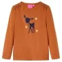 Langarm-T-Shirt für Kinder in der Farbe Cognac 92 von , Kinder-T-Shirts - Ref: Foro24-13524, Preis: 8,32 €, Rabatt: %
