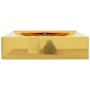 Waschbecken mit Überlauf 60x46x16 cm Keramik Gold von vidaXL, Sinkt - Ref: Foro24-143503, Preis: 140,35 €, Rabatt: %