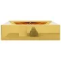 Washbasin with overflow 60x46x16 cm ceramic gold by vidaXL, Sinks - Ref: Foro24-143503, Price: 138,71 €, Discount: %