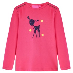 Knallrosa Langarm-T-Shirt für Kinder 128 von , Kinder-T-Shirts - Ref: Foro24-13532, Preis: 8,41 €, Rabatt: %