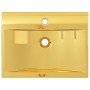 Waschbecken mit Überlauf 60x46x16 cm Keramik Gold von vidaXL, Sinkt - Ref: Foro24-143503, Preis: 140,35 €, Rabatt: %
