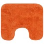 Orangefarbenes 3-teiliges Badematten-Set aus Stoff von vidaXL, Teppiche und Badematten - Ref: Foro24-133227, Preis: 33,13 €, ...