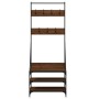 Coat rack with brown oak shoe rack 70x40x184 cm by , Dresser Organizers and Bar Hangers - Ref: Foro24-837846, Price: 74,28 €,...