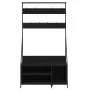 Coat rack with black shoe rack 100x41x184 cm by , Dresser Organizers and Bar Hangers - Ref: Foro24-837867, Price: 91,21 €, Di...