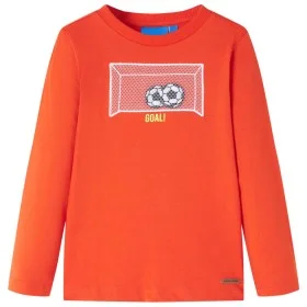 Leuchtendes orangefarbenes Langarm-T-Shirt für Kinder 116 von , Kinder-T-Shirts - Ref: Foro24-12721, Preis: 8,52 €, Rabatt: %