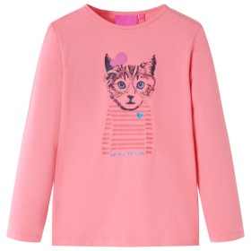 Camiseta infantil de manga larga rosa 104 de , Camisetas para niños - Ref: Foro24-13585, Precio: 8,66 €, Descuento: %
