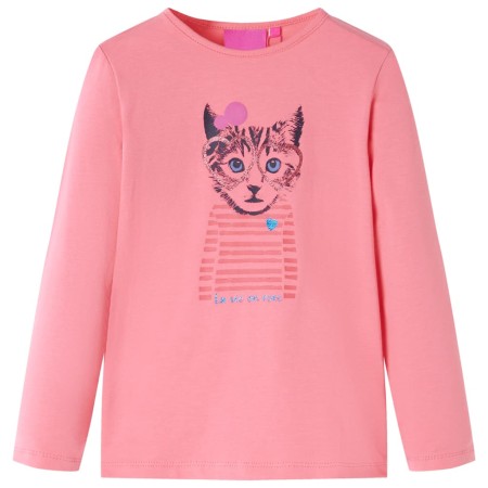 Kinder-Langarm-T-Shirt rosa 104 von , Kinder-T-Shirts - Ref: Foro24-13585, Preis: 8,66 €, Rabatt: %