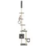 Cat scratching post with sisal post gray footprints 260 cm by vidaXL, Cat furniture - Ref: Foro24-170533, Price: 79,42 €, Dis...