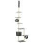 Cat scratching post with sisal post gray footprints 260 cm by vidaXL, Cat furniture - Ref: Foro24-170533, Price: 80,65 €, Dis...
