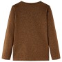 Children's long-sleeved t-shirt in cognac mélange color 116 by , Kids T-shirts - Ref: Foro24-12831, Price: 8,66 €, Discount: %