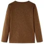 Langarm-T-Shirt für Kinder in Cognac-Mélange-Farbe 116 von , Kinder-T-Shirts - Ref: Foro24-12831, Preis: 8,59 €, Rabatt: %