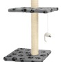 Katzenkratzbaum mit Sisalstamm, graue Fußabdrücke, 260 cm von vidaXL, Katzenmöbel - Ref: Foro24-170533, Preis: 80,65 €, Rabat...