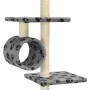 Cat scratching post with sisal post gray footprints 260 cm by vidaXL, Cat furniture - Ref: Foro24-170533, Price: 79,42 €, Dis...