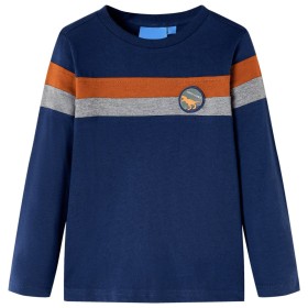 Marineblaues Langarm-T-Shirt für Kinder 128 von , Kinder-T-Shirts - Ref: Foro24-12852, Preis: 11,69 €, Rabatt: %