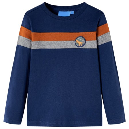 Marineblaues Langarm-T-Shirt für Kinder 128 von , Kinder-T-Shirts - Ref: Foro24-12852, Preis: 11,69 €, Rabatt: %