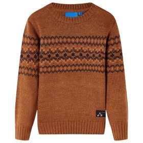 Children's knitted sweater in cognac color 104 by , Kids T-shirts - Ref: Foro24-14490, Price: 14,23 €, Discount: %