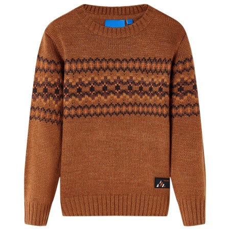 Kinder-Strickpullover in der Farbe Cognac 104 von , Kinder-T-Shirts - Ref: Foro24-14490, Preis: 14,23 €, Rabatt: %