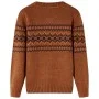 Jersey de punto infantil color coñac 104 de , Camisetas para niños - Ref: Foro24-14490, Precio: 11,95 €, Descuento: %