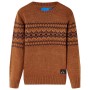 Jersey de punto infantil color coñac 128 de , Camisetas para niños - Ref: Foro24-14492, Precio: 16,37 €, Descuento: %
