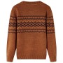 Jersey de punto infantil color coñac 128 de , Camisetas para niños - Ref: Foro24-14492, Precio: 16,37 €, Descuento: %