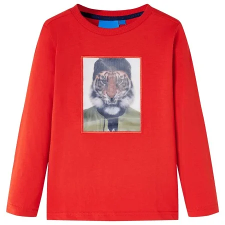 Kinder-Langarm-T-Shirt rot 140 von , Kinder-T-Shirts - Ref: Foro24-13288, Preis: 8,59 €, Rabatt: %
